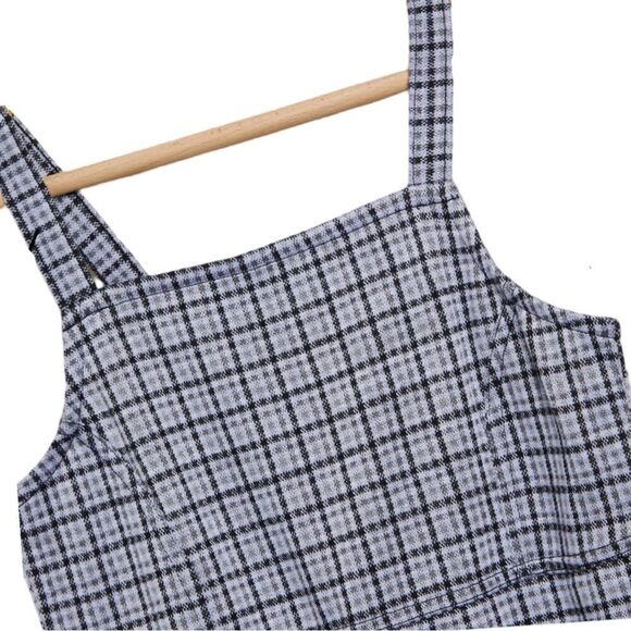 Abercrombie & Fitch Kids Elevated Layerable Plaid Dress Girls Size 7/8 - Picture 4 of 5